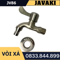 Vòi Hồ JV86 Xả Nước Tay Ghép Khóa Gạt 90 Độ Inox 304 - Thương Hiệu Javaki