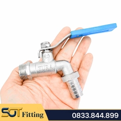 Vòi Hợp Kim Kẽm TURA Tay Gạt Inox - Zinc Taps With Stainless Steel Lever Handle