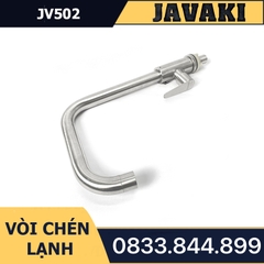 Vòi Rửa Chén Bát JV502 Cổ Ngỗng Dùng Nước Lạnh JAVAKI | SUS 304 Nhám Mờ