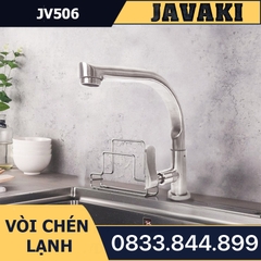 Vòi Rửa Chén Bát JV506 Dùng Nước Lạnh JAVAKI | SUS 304 Cao Cấp Nhám Mờ