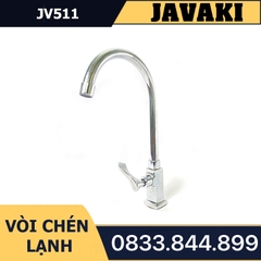 Vòi Rửa Chén Bát JV511 Thau Mạ Crom Nước Lạnh JAVAKI | Bền Bỉ Và Sang Trọng