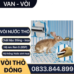 Vòi Thỏ Uống Nước, Vòi Uống Nước Cho Thỏ Đồng Thau