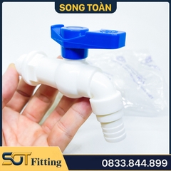 Vòi xả nước Tay Gạt 1 chiều xoay 90 độ - Bằng nhựa