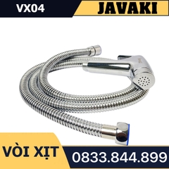 Vòi Xịt VX03 Đồng Mạ Crom Gắn Bồn Cầu Bệt Vệ Sinh - Thương Hiệu JAVAKI