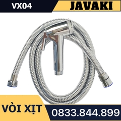 Vòi Xịt VX04 Nhựa Mạ Crom Gắn Bồn Cầu Bệt Vệ Sinh - Thương Hiệu JAVAKI