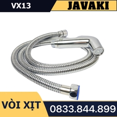 Vòi Xịt VX13 Xoay 360 Độ Nhựa Mạ Crom Gắn Bồn Cầu Bệt Vệ Sinh - Thương Hiệu JAVAKI