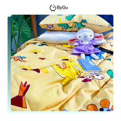 Mền/ chăn chần và gối Lụa Tencel ByGu cho bé - 041