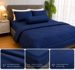 Bộ drap & áo gối lụa Tencel Solid ByGu (4 món)