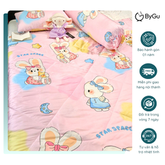 Mền/ chăn chần và gối Lụa Tencel ByGu cho bé - 042