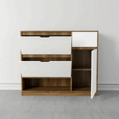 Tủ giầy thông minh 2 tầng TGTM03 - 1 cánh 2 lật 1 ngăn kéo  | Nội Thất giá tốt 2K