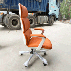 Ghế Giám Đốc GD0235 - Da PU màu cam pha ghi sáng | Nội Thất giá tốt 2K