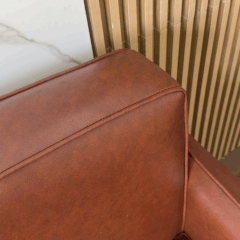 Sofa Da Cleo SF033 – Màu nâu pha cam | Nội Thất giá tốt 2K