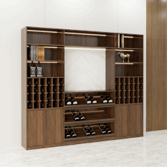 Tủ rượu TR001 - Gỗ mfc phủ melamin màu nâu 333 | Nội Thất giá tốt 2K