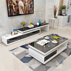 Bàn Sofa Mặt Kính Đen Sang Trọng BTS015