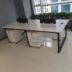 Cụm bàn làm việc 4 người SuTa chân U -ST4U