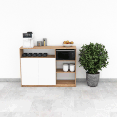 Tủ Pantry 003 140cm Nội Thất 2K – Tủ Bếp Có Ngăn Mở Tiện Lợi