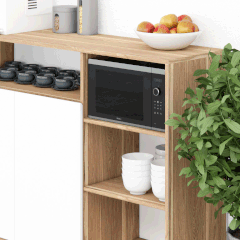 Tủ Pantry 003 140cm Nội Thất 2K – Tủ Bếp Có Ngăn Mở Tiện Lợi
