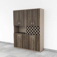 Tủ Pantry 007 160cm Cao 200cm – Tủ 8 Cánh Với Ngăn Rượu Vang