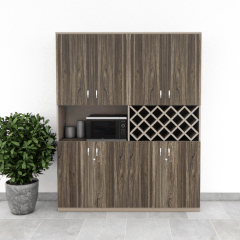 Tủ Pantry 007 160cm Cao 200cm – Tủ 8 Cánh Với Ngăn Rượu Vang