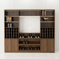 Tủ rượu TR001 - Gỗ mfc phủ melamin màu nâu 333 | Nội Thất giá tốt 2K