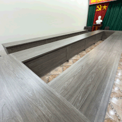 Bàn họp BHL04 – Gỗ MFC phủ melamin màu xám 2862 | Nội Thất giá tốt 2K