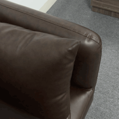 Sofa Da Cleo SF034 – Bộ sofa màu nâu cafe đậm ( cleo 012 ) + 1 bàn trà | Nội Thất giá tốt 2K