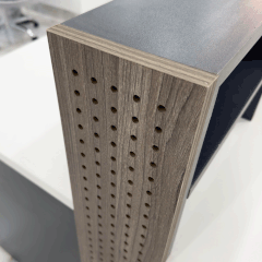 Cụm bàn làm việc 6 người BNV007 - màu trắng + chì + 388 | Nội Thất giá tốt 2K