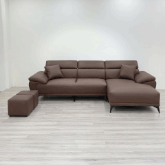 Sofa Da Cleo SF037 – Da cleo màu nâu cafe | Nội Thất giá tốt 2K