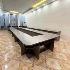 Bàn họp BHL04 – Gỗ MFC phủ melamin màu xám 2862 | Nội Thất giá tốt 2K