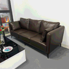 Sofa Da Cleo SF034 – Bộ sofa màu nâu cafe đậm ( cleo 012 ) + 1 bàn trà | Nội Thất giá tốt 2K