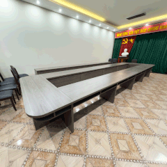 Bàn họp BHL04 – Gỗ MFC phủ melamin màu xám 2862 | Nội Thất giá tốt 2K