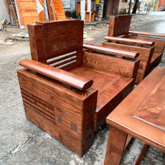 Bộ bàn ghế gỗ BGG01 - Gỗ sồi