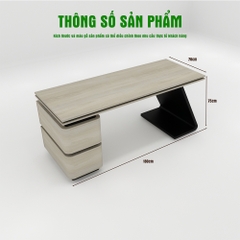 Bàn Giám Đốc 2KBGD073 - Đẳng Cấp Từ Thiết Kế Đến Chất Liệu