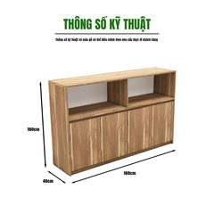 Tủ Pantry 002 160cm Nội Thất 2K – Tủ Bếp Lớn Đa Năng, Hiện Đại