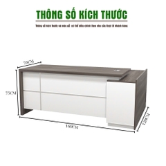 Bàn Giám Đốc 2KBGD128 160x120x75cm