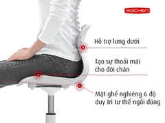 Ghế chỉnh dáng ngồi đúng chân xoay Roichen WOW