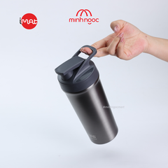 Cốc Lắc Thể Thao IMat 600ml Kèm Bóng Lò Xo