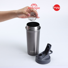 Cốc Lắc Thể Thao IMat 600ml Kèm Bóng Lò Xo