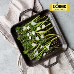 Chảo gang Lodge - LC11SGP Chảo gang nướng hình vuông 28cm