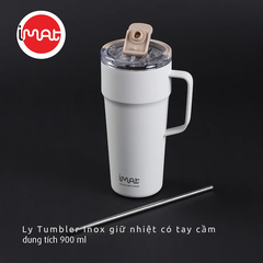 Ly Tumbler Imat Inox 304 Giữ Nhiệt 710ml |900ml Có Tay Cầm