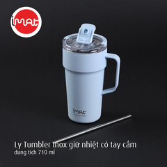 Ly Tumbler Imat Inox 304 Giữ Nhiệt 710ml |900ml Có Tay Cầm