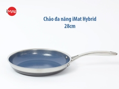 Chảo chiên/ rán iMAT Hybrid lòng xanh mới 28cm