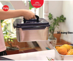 Bộ 5 hộp inox iMAT dùng được trong lò vi sóng