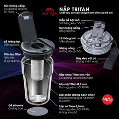 Cốc Ủ Nhiệt Titan iMat Cao Cấp 2 dung tích 380ml| 500ml