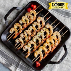 Chảo gang Lodge - LC11SGP Chảo gang nướng hình vuông 28cm