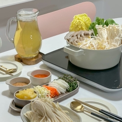 Combo bếp từ - nồi cỡ vừa 24cm Neoflam Fika Hàn Quốc