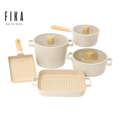 Bộ nồi chảo Neoflam Fika Hàn Quốc 5 món - lựa chọn 2. Made in Korea