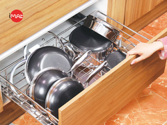 Bộ 5 nồi chảo iMat Hybrid Blackcube, phủ chống dính gốm Ceramic lòng xanh