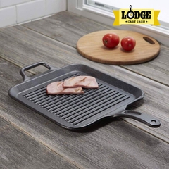 Chảo gang Lodge - P12SGR3 Chảo gang nướng hình vuông 30.48cm