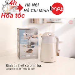 Bình Ủ Nhiệt Có Phin Lọc iMat Giữ Nhiệt Lâu, Chất Liệu Cao Cấp, Tiện Lợi Cho Pha Trà Và Thảo Dược